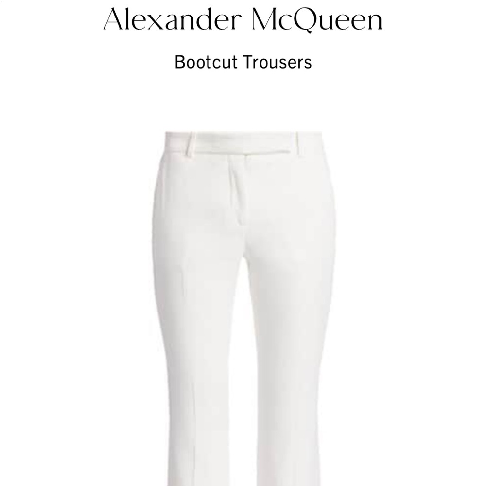 Alexander McQueen bootcut trousers Saks Fifth Ave $870